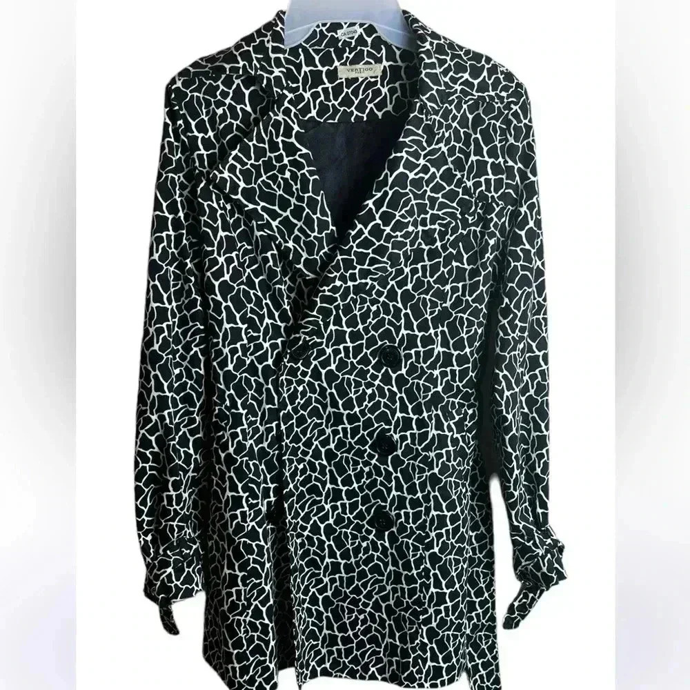 Vertigo Paris mini trench coat black White
